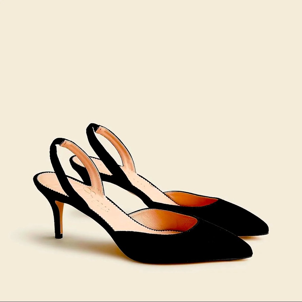 SLINGBACK PUMPS IN SUEDE